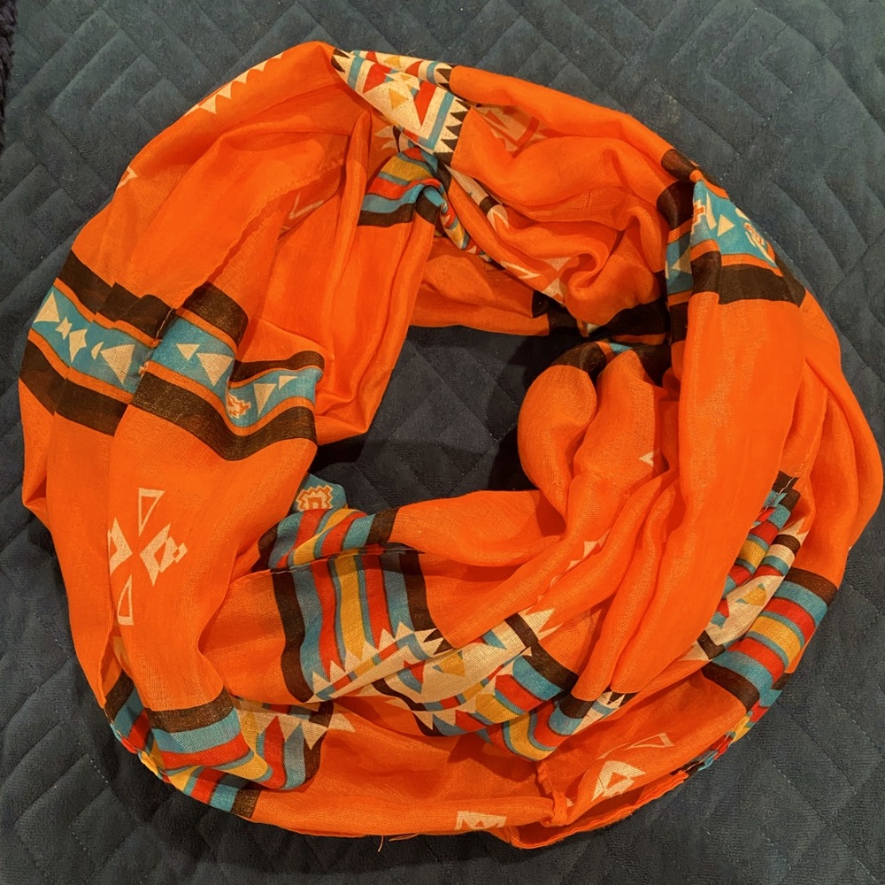 Western print infinity scarf